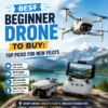 Beginner drone with camera and long flight time, shown in a product-style feature image for new pilots