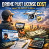 Drone pilot license cost overview for 2024, showing training fees, certification, and budgeting details