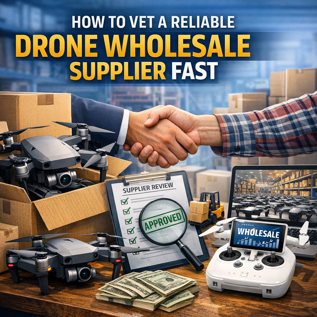 Checklist for vetting drone wholesale suppliers with approved reviews and secure transactions