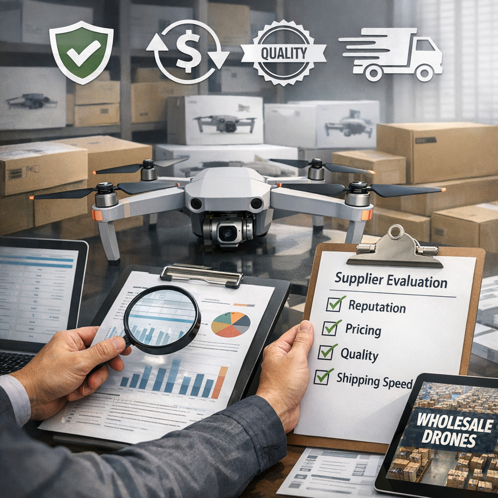 Checklist for vetting a reliable drone wholesale supplier: price, quality, reputation, and shipping speed