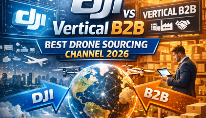 DJI vs vertical B2B drone sourcing channel comparison chart for 2026